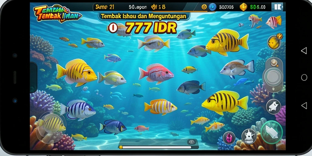 Screenshot gameplay Tembak Ikan yang seru dan menegangkan.