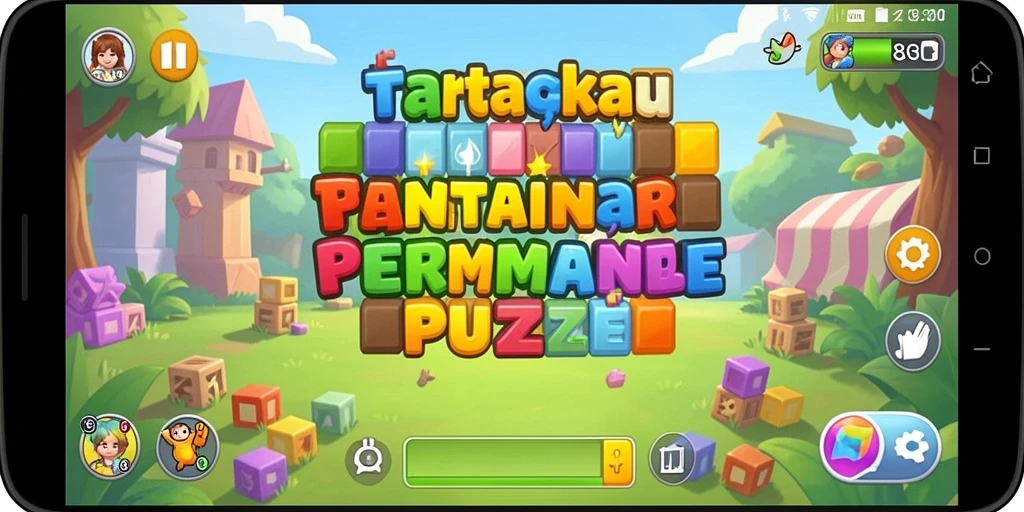 Tampilan menarik dari gameplay permainan Puzzle 8G8G.