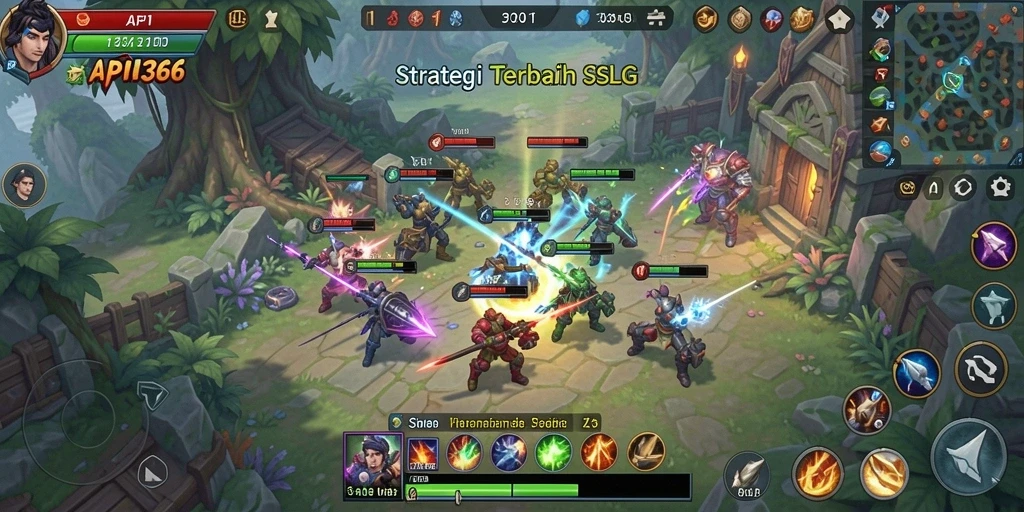 Tampilan grafis menarik dalam layar gameplay API36.