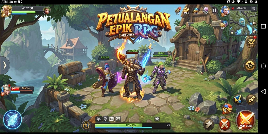 Tampilan gameplay ATM138 yang epik dan mendebarkan.