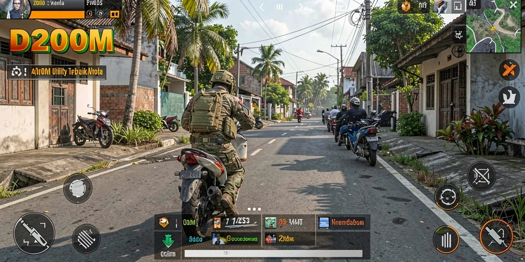 Tampilan antarmuka aplikasi D200M yang bersih dan fungsional.