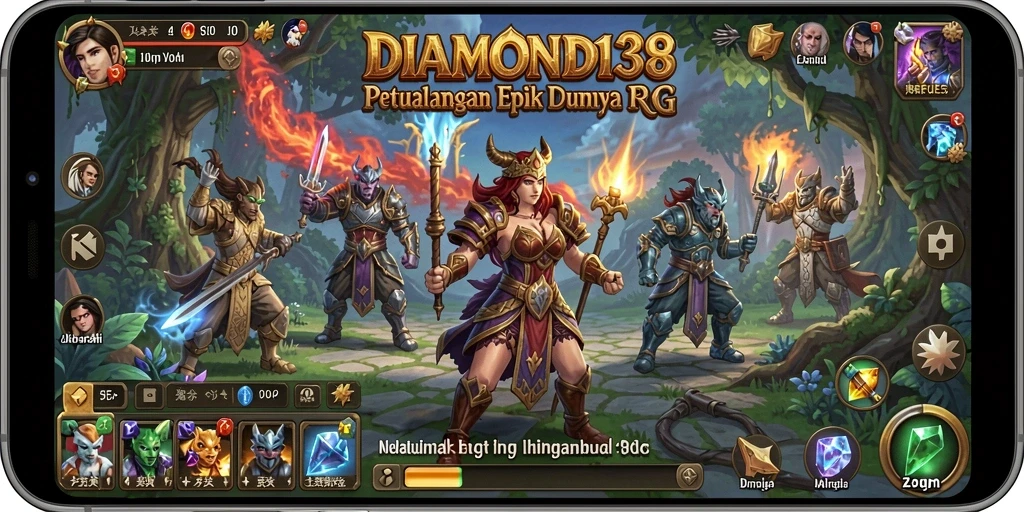 Tampilan aksi seru dalam gameplay DIAMOND138 yang penuh tantangan.