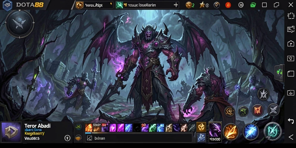 Screenshot gameplay DOTA88 yang memperlihatkan momen mencekam saat menjelajahi lorong gelap.