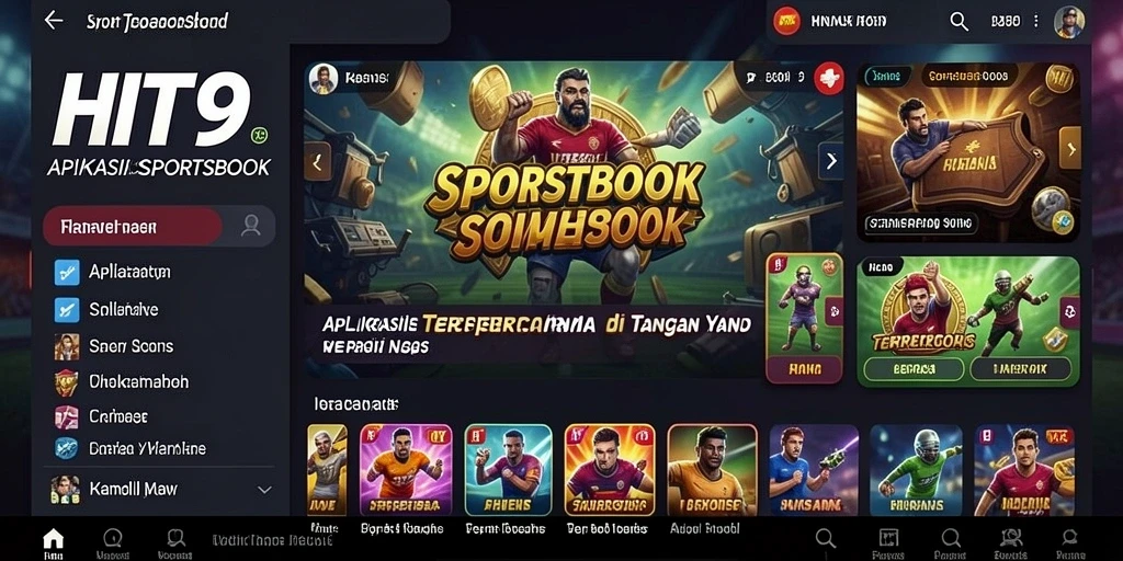 Tampilan gameplay Sportsbook yang menarik di HIT9.
