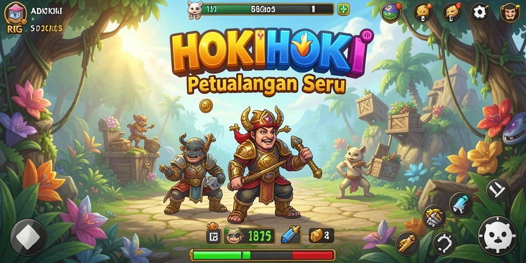 Tangkapan layar gameplay HOKIHOKI yang penuh aksi dan strategi.