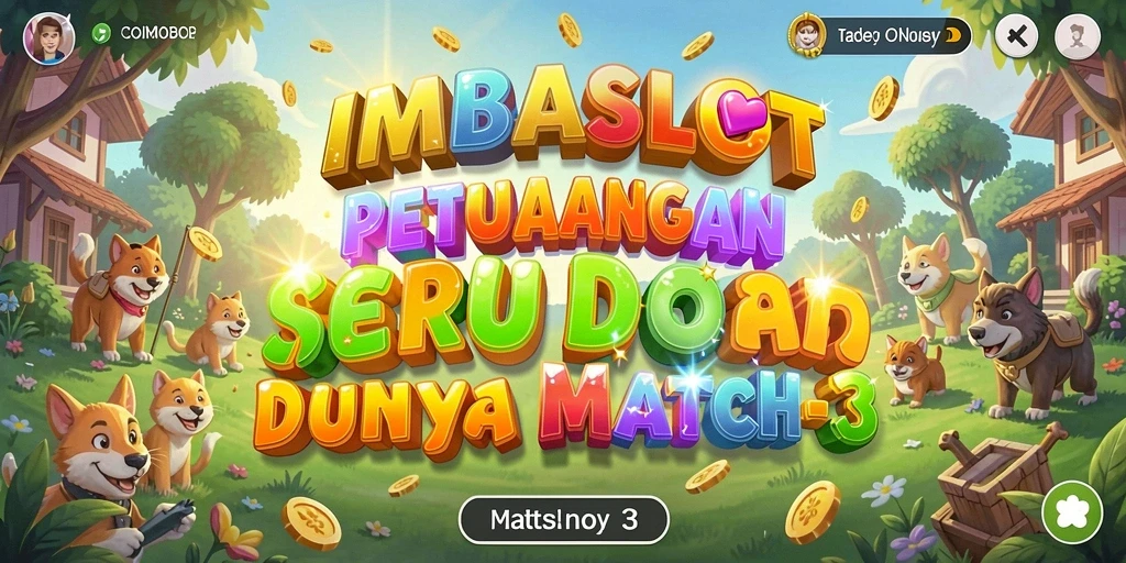 Tampilan gameplay seru dalam IMBASLOT dengan batu permata berwarna-warni.