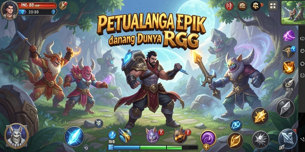 Screenshot gameplay IN88 menampilkan aksi seru di dunia RPG.