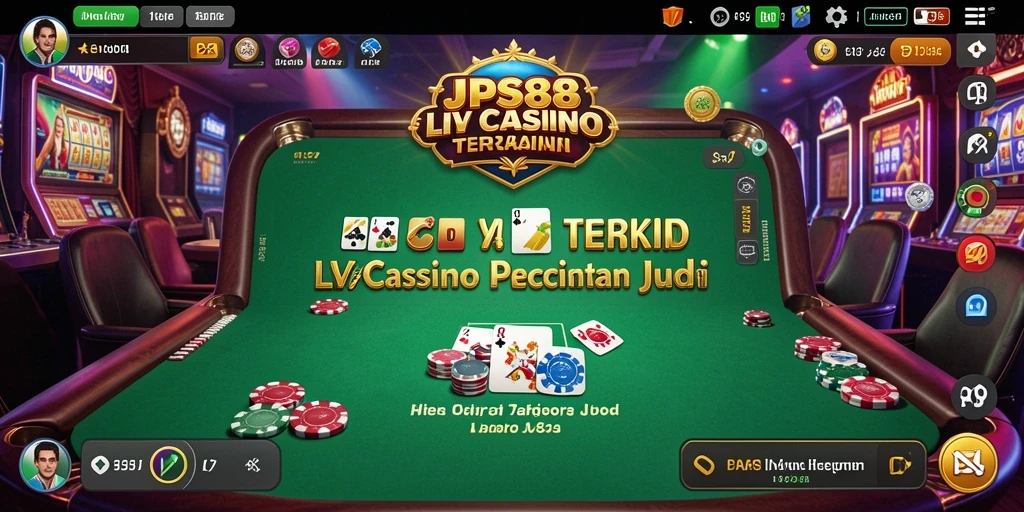 Screenshot JPS88 menampilkan suasana Live Casino yang mendebarkan.