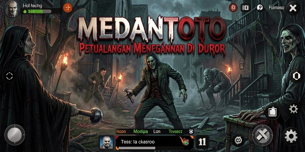 Screenshot gameplay MEDANTOTO yang menyeramkan dan menegangkan.