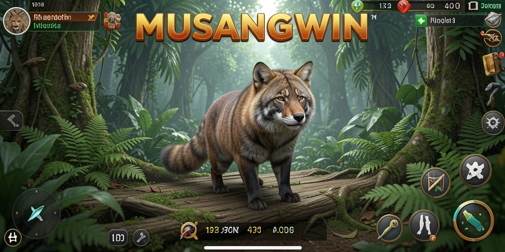 Tampilan gameplay <strong>MUSANGWIN</strong> yang penuh warna dan menarik.