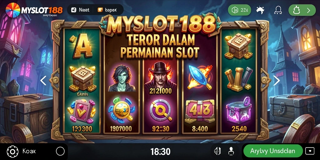 Tangkapan layar menunjukkan pengalaman mencekam saat bermain MYSLOT188.