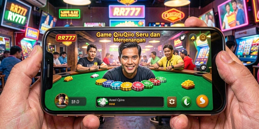 Tampilan permainan QiuQiu yang mendebarkan di RR777.