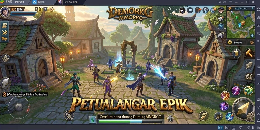 Gambaran utama gameplay RR89 dengan petualangan MMORPG yang mendebarkan.