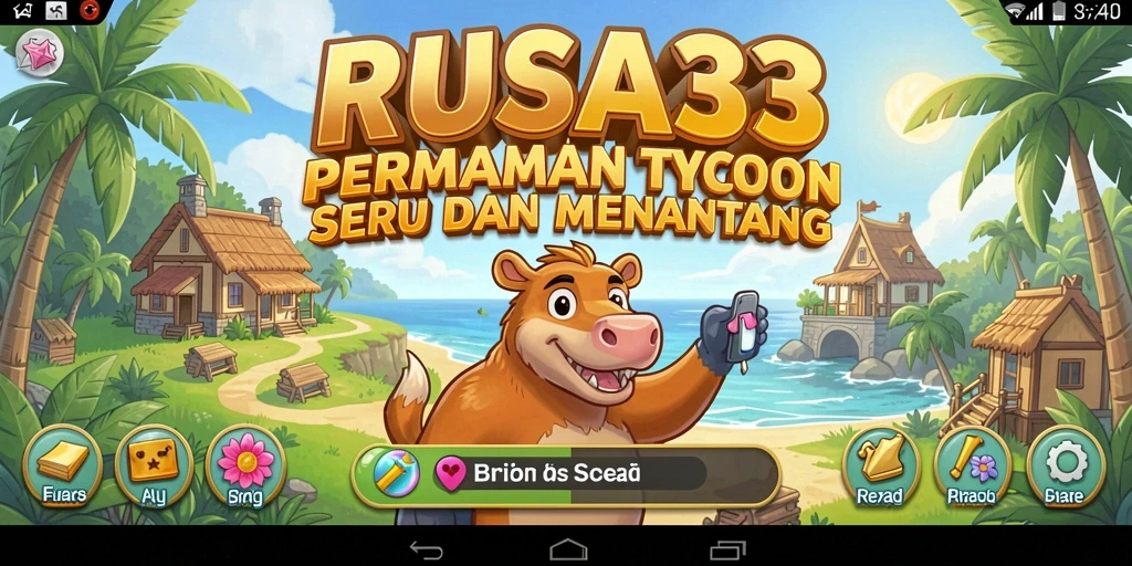 Tampilan RUSA33 menampilkan gameplay seru dan interaktif dari game Tycoon.