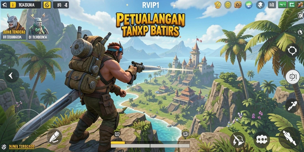 Tampilan gameplay menarik di dunia terbuka RVIP1.